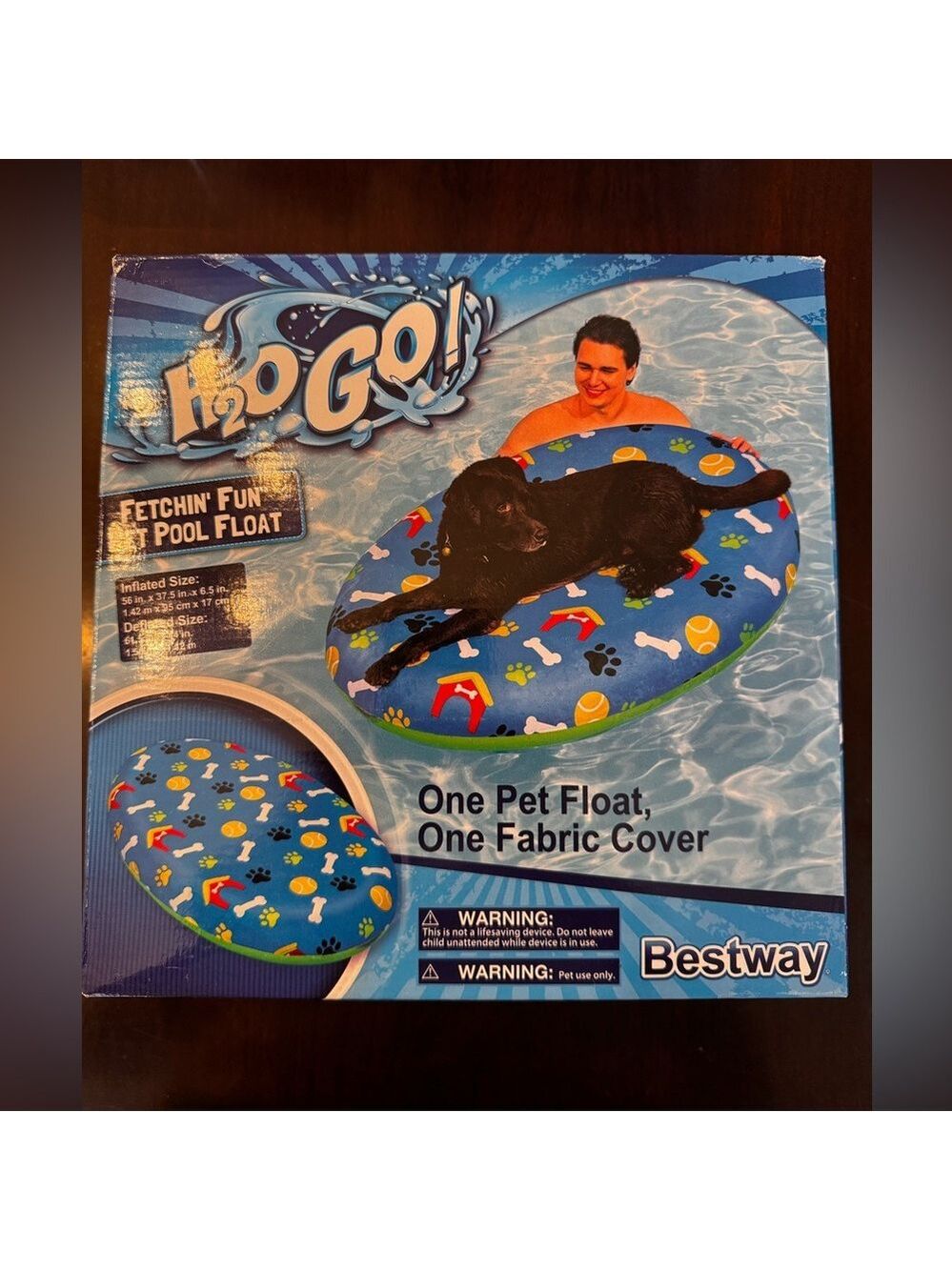 New Bestway H2O GO! Pet Pool Float - Blue